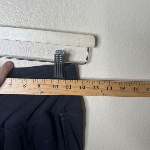 Gymshark Shorts Women's Small Black High Waisted Crossover Gym Active Wear - Picture 4 of 6